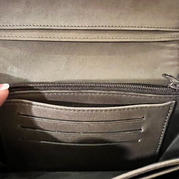 Coccinelle Italy Wallet Taupe Soft Leather Handmade Trifold Designer Snap 7x4" - Picture 11 of 11